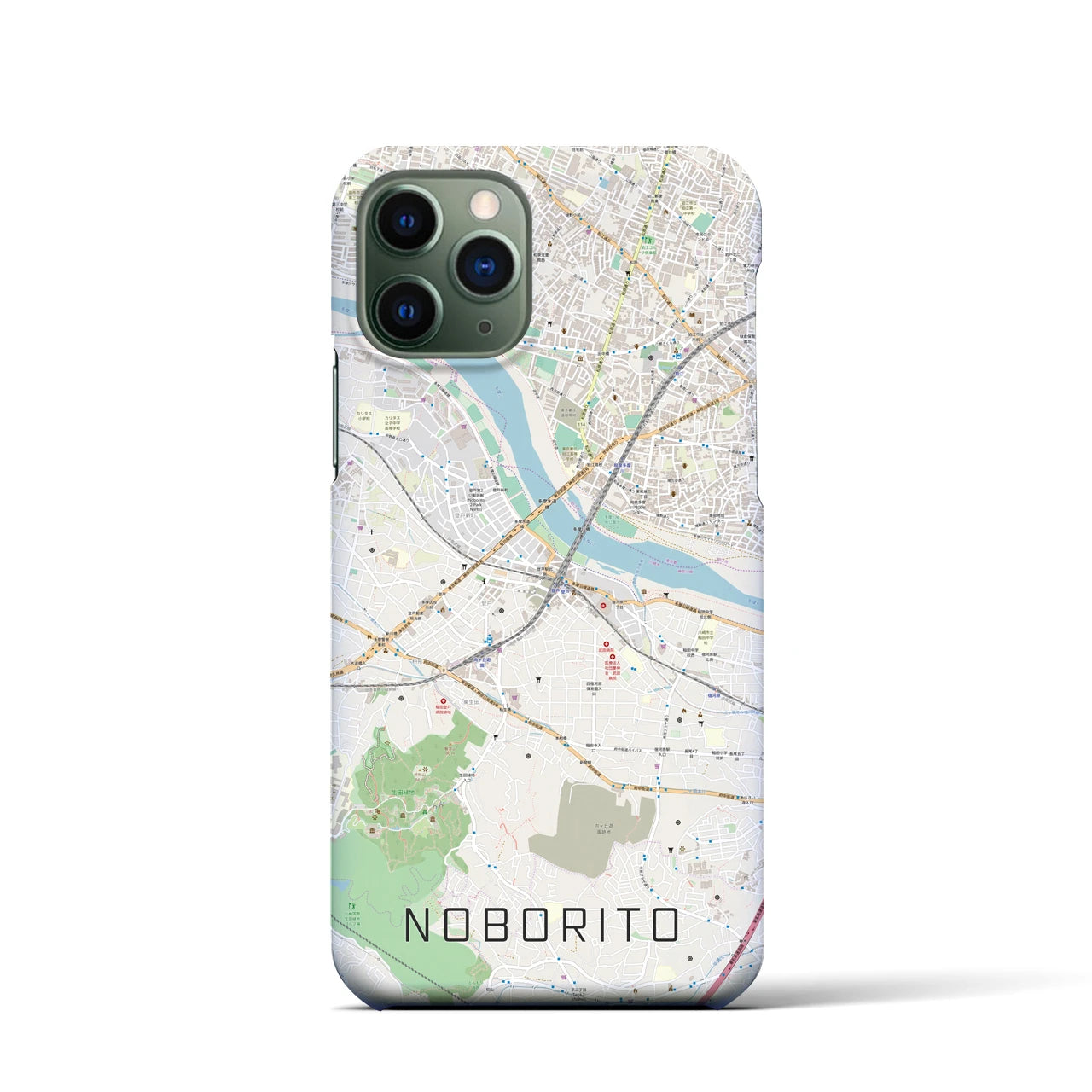 【登戸(神奈川県)】地図柄iPhoneケース(バックカバータイプ)