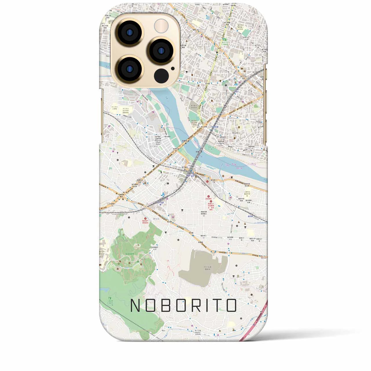 【登戸(神奈川県)】地図柄iPhoneケース(バックカバータイプ)