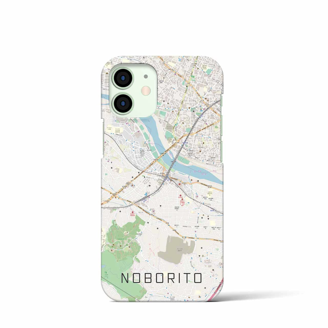 【登戸(神奈川県)】地図柄iPhoneケース(バックカバータイプ)