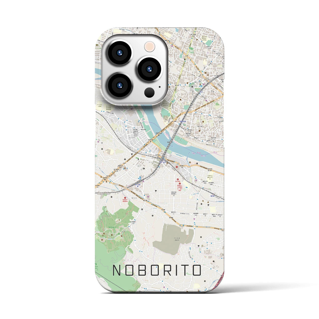 【登戸(神奈川県)】地図柄iPhoneケース(バックカバータイプ)