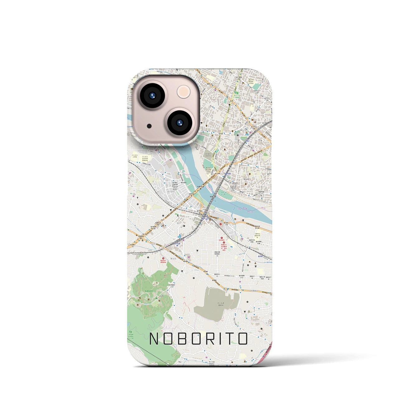 【登戸(神奈川県)】地図柄iPhoneケース(バックカバータイプ)