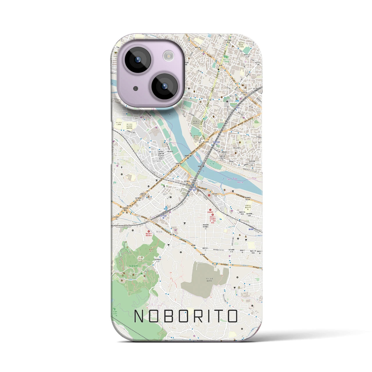 【登戸(神奈川県)】地図柄iPhoneケース(バックカバータイプ)