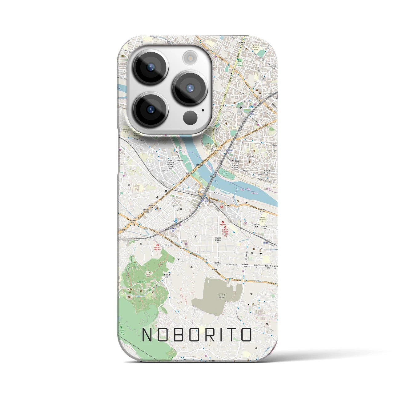 【登戸(神奈川県)】地図柄iPhoneケース(バックカバータイプ)