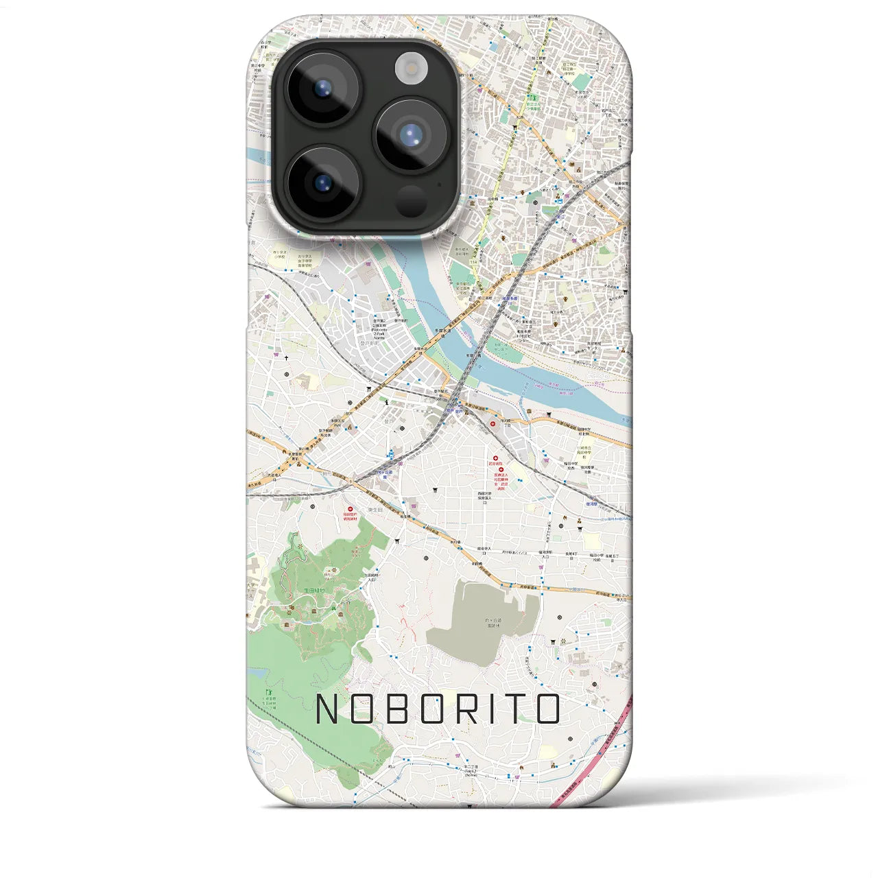 【登戸(神奈川県)】地図柄iPhoneケース(バックカバータイプ)