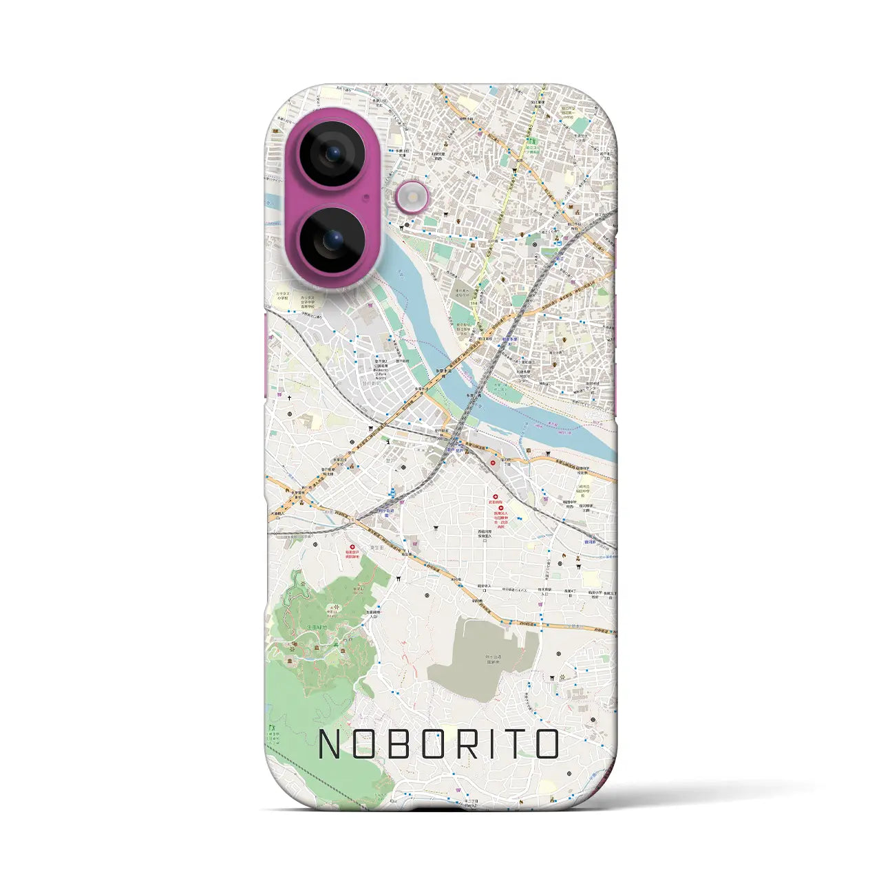 【登戸(神奈川県)】地図柄iPhoneケース(バックカバータイプ)