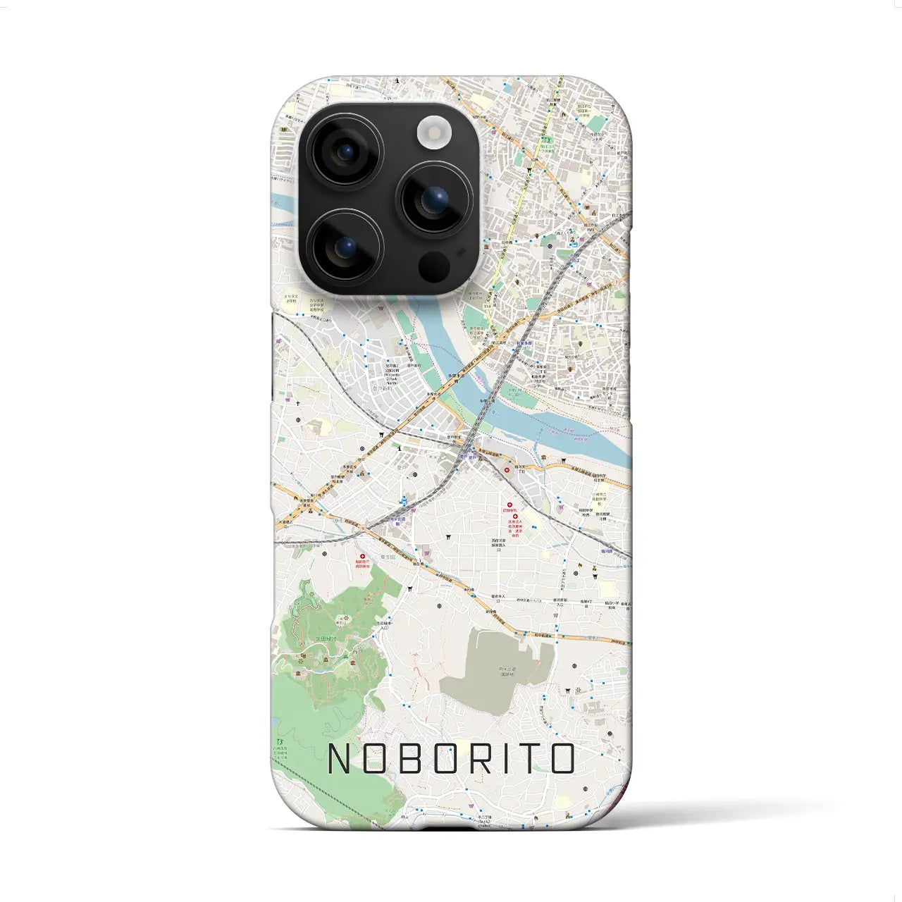 【登戸(神奈川県)】地図柄iPhoneケース(バックカバータイプ)