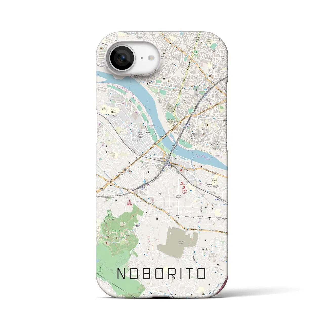 【登戸(神奈川県)】地図柄iPhoneケース(バックカバータイプ)