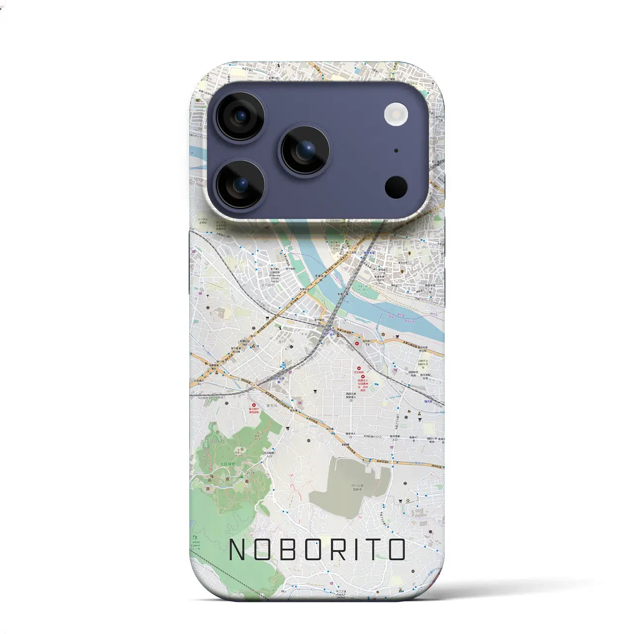 【登戸(神奈川県)】地図柄iPhoneケース(バックカバータイプ)