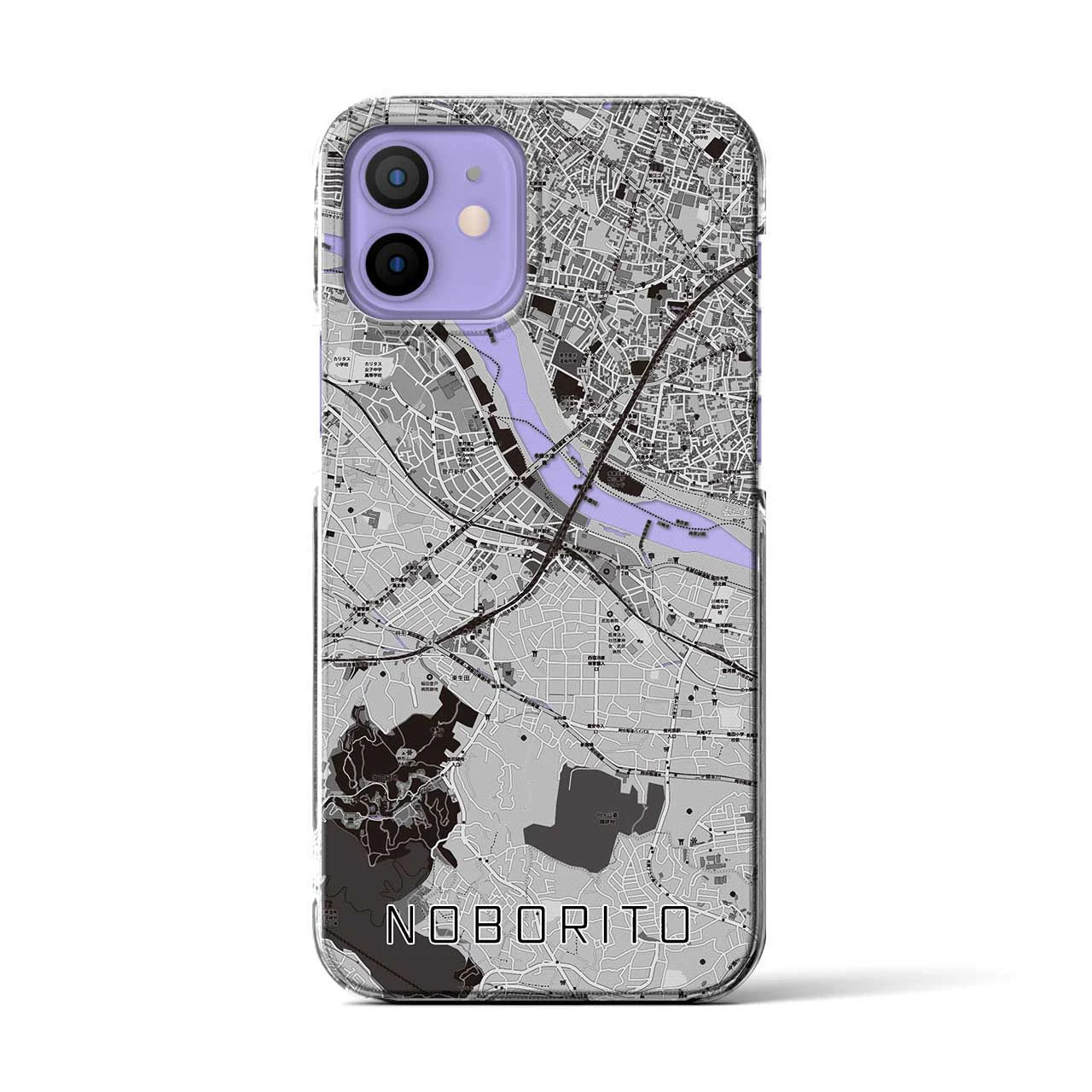 【登戸(神奈川県)】地図柄iPhoneケース(クリアタイプ)