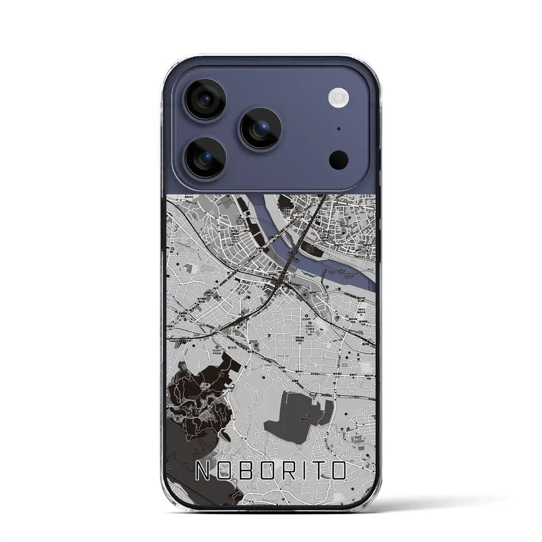 【登戸(神奈川県)】地図柄iPhoneケース(クリアタイプ)