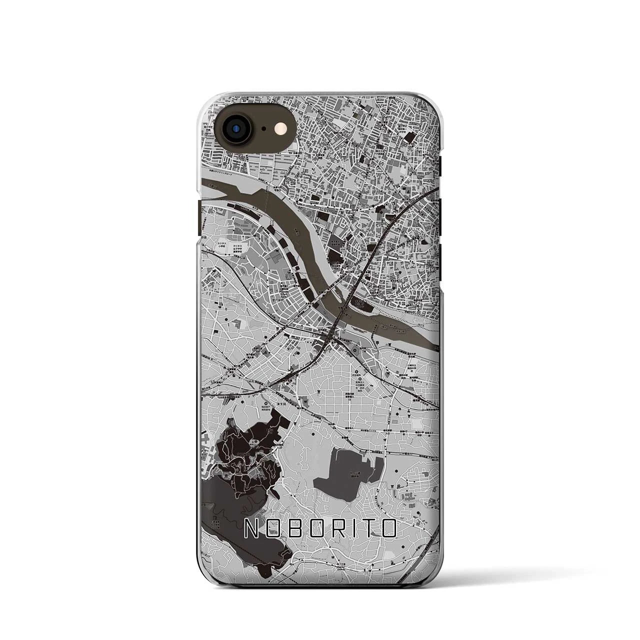 【登戸(神奈川県)】地図柄iPhoneケース(クリアタイプ)