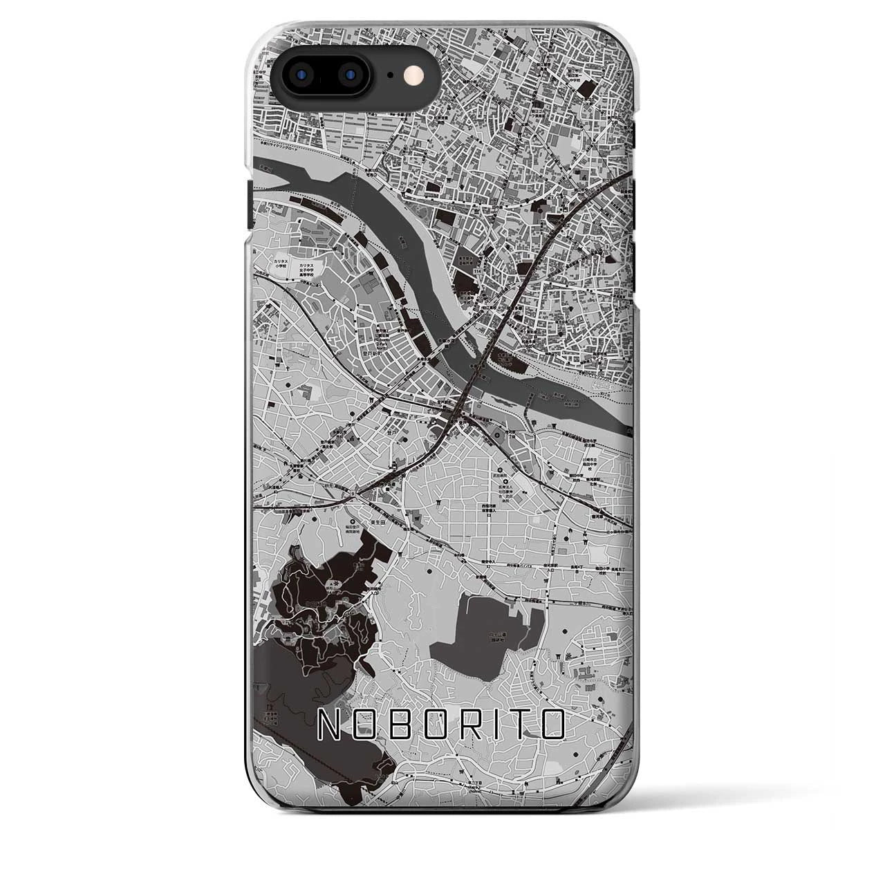 【登戸(神奈川県)】地図柄iPhoneケース(クリアタイプ)