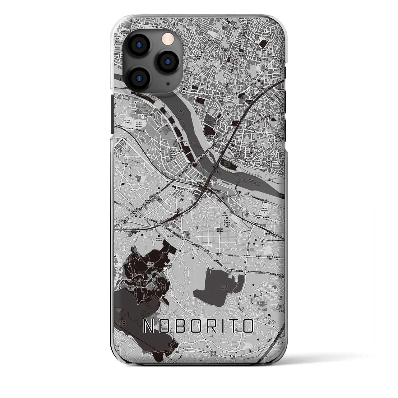 【登戸(神奈川県)】地図柄iPhoneケース(クリアタイプ)