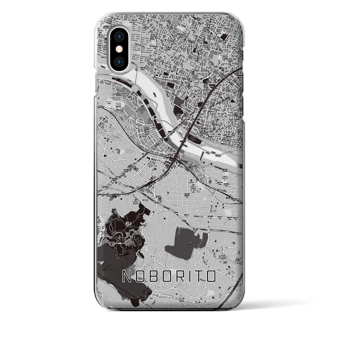 【登戸(神奈川県)】地図柄iPhoneケース(クリアタイプ)