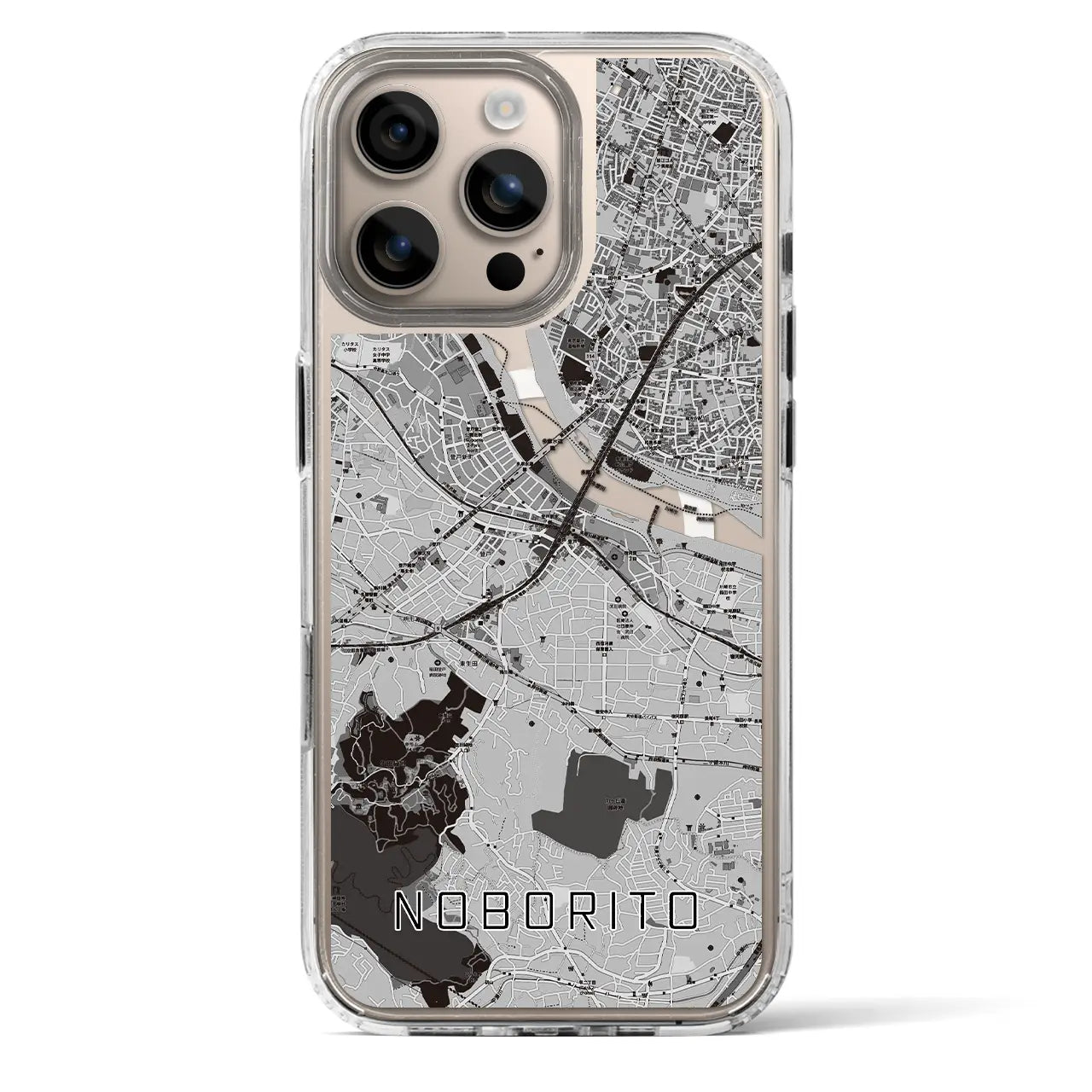 【登戸(神奈川県)】地図柄iPhoneケース(MagSafeタイプ)