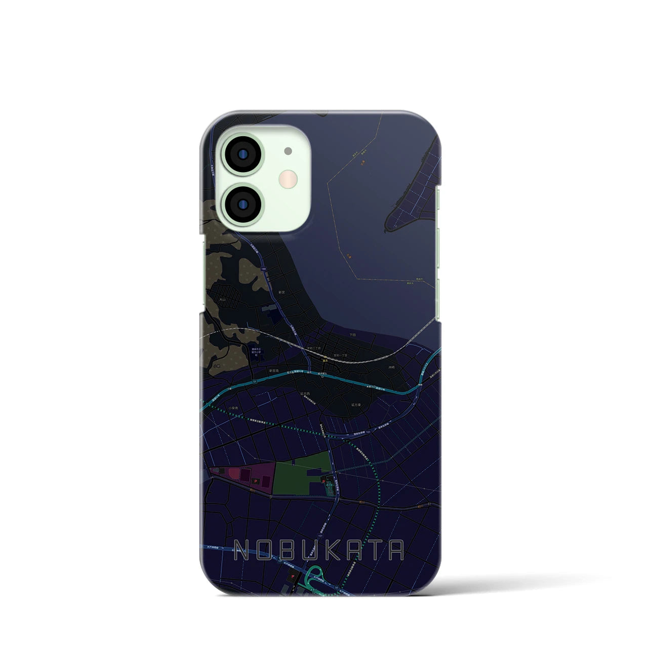 【延方(茨城県)】地図柄iPhoneケース(バックカバータイプ)