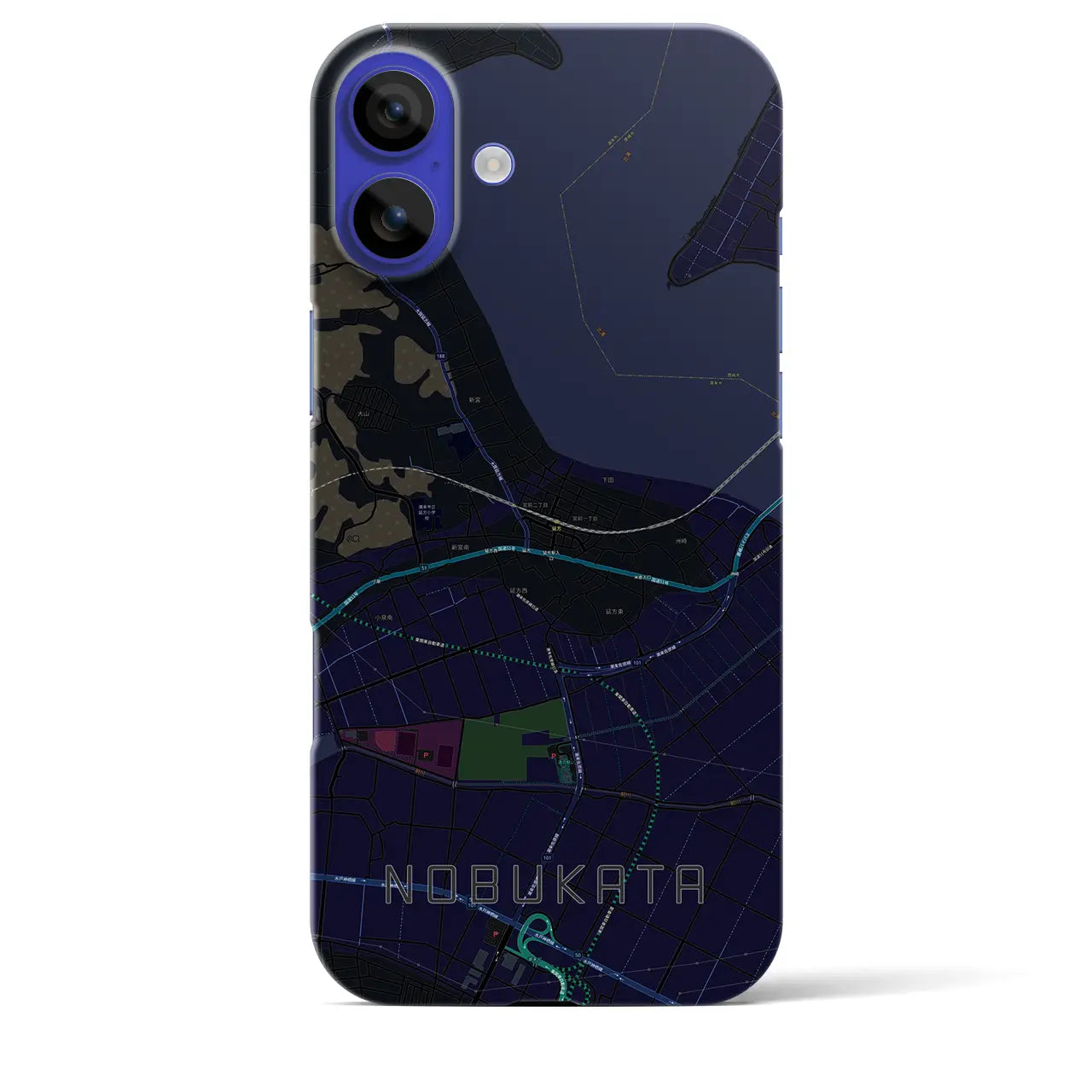 【延方(茨城県)】地図柄iPhoneケース(バックカバータイプ)
