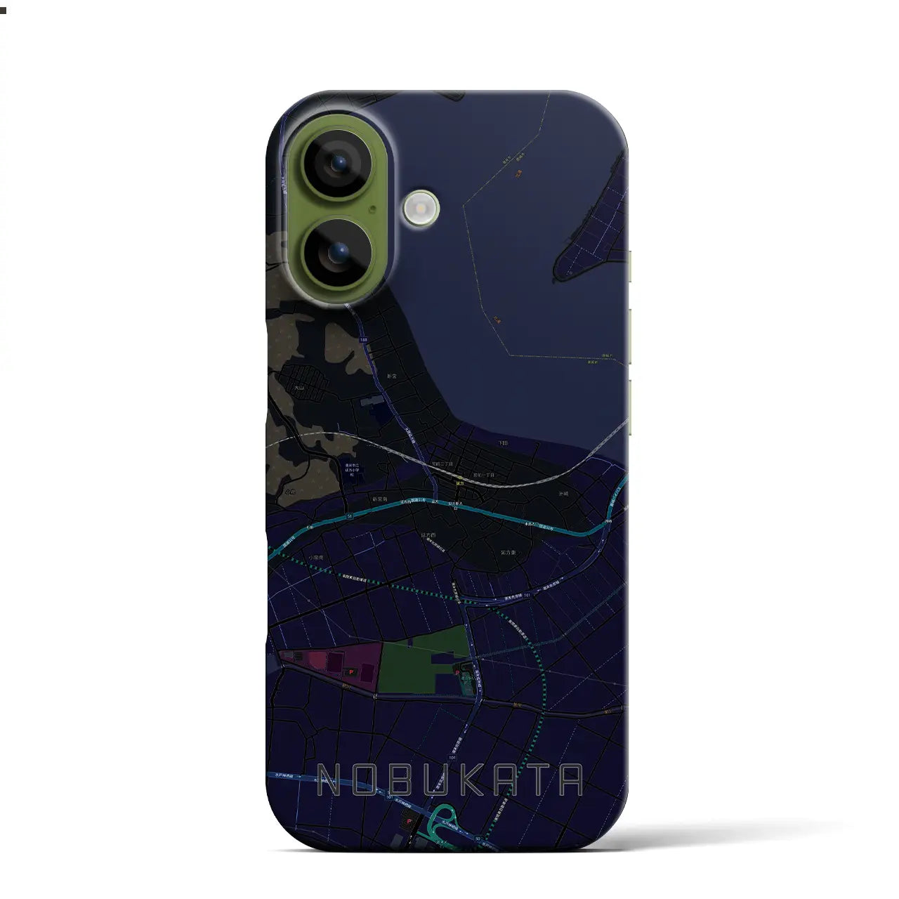 【延方(茨城県)】地図柄iPhoneケース(バックカバータイプ)