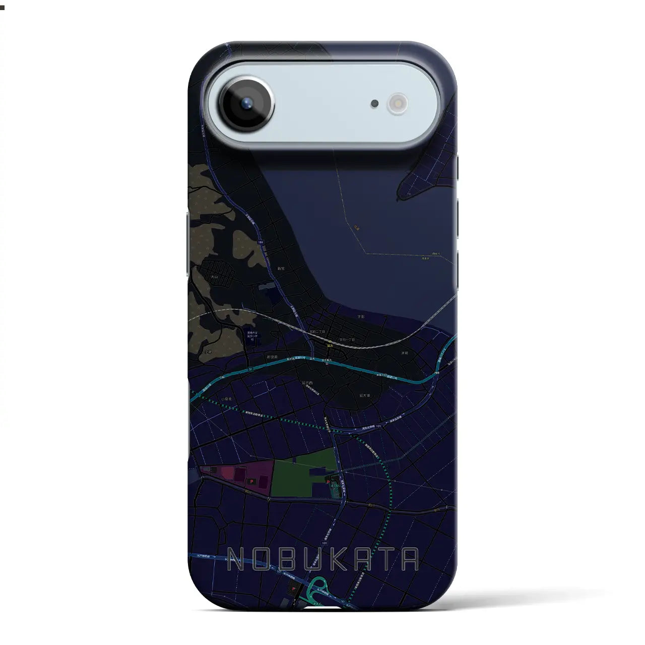 【延方(茨城県)】地図柄iPhoneケース(バックカバータイプ)