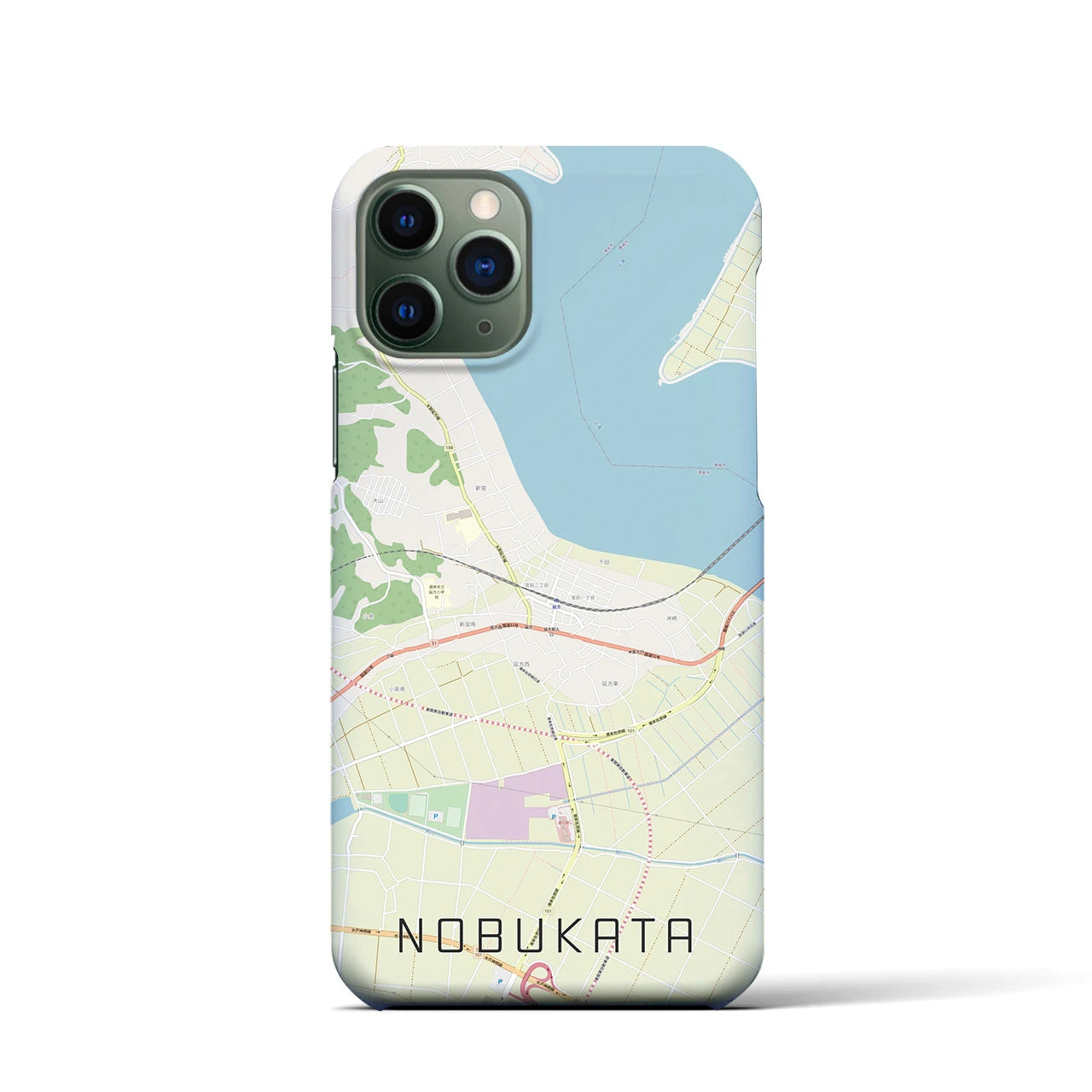 【延方(茨城県)】地図柄iPhoneケース(バックカバータイプ)