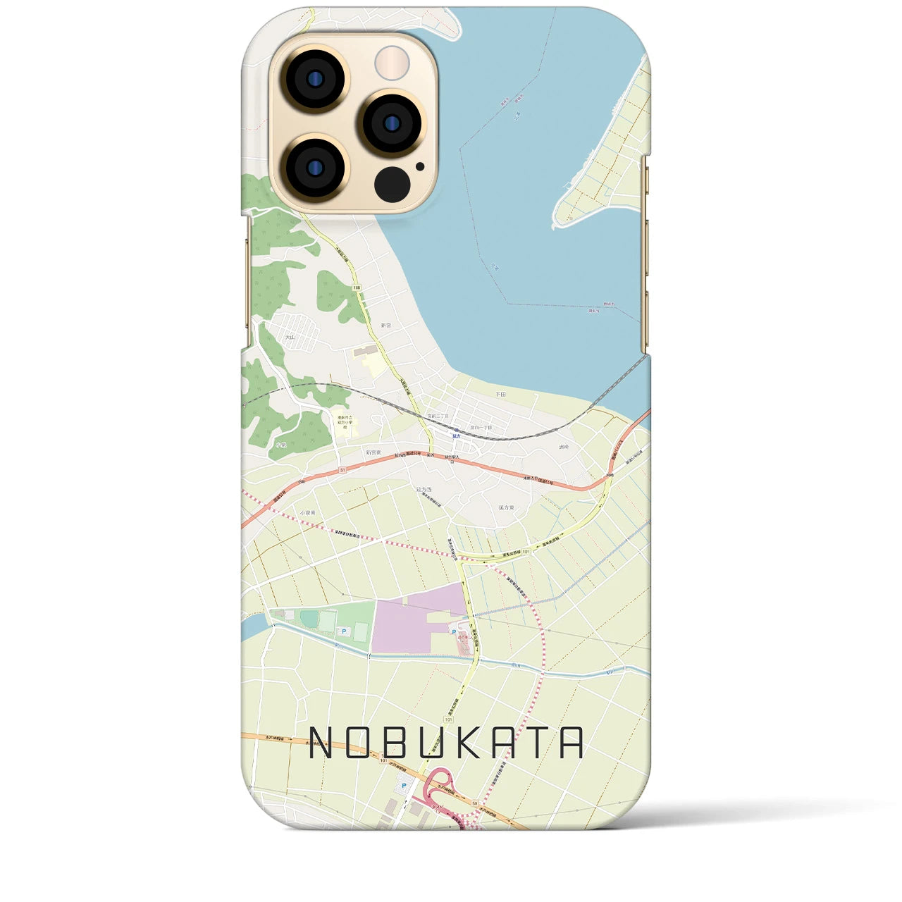 【延方(茨城県)】地図柄iPhoneケース(バックカバータイプ)