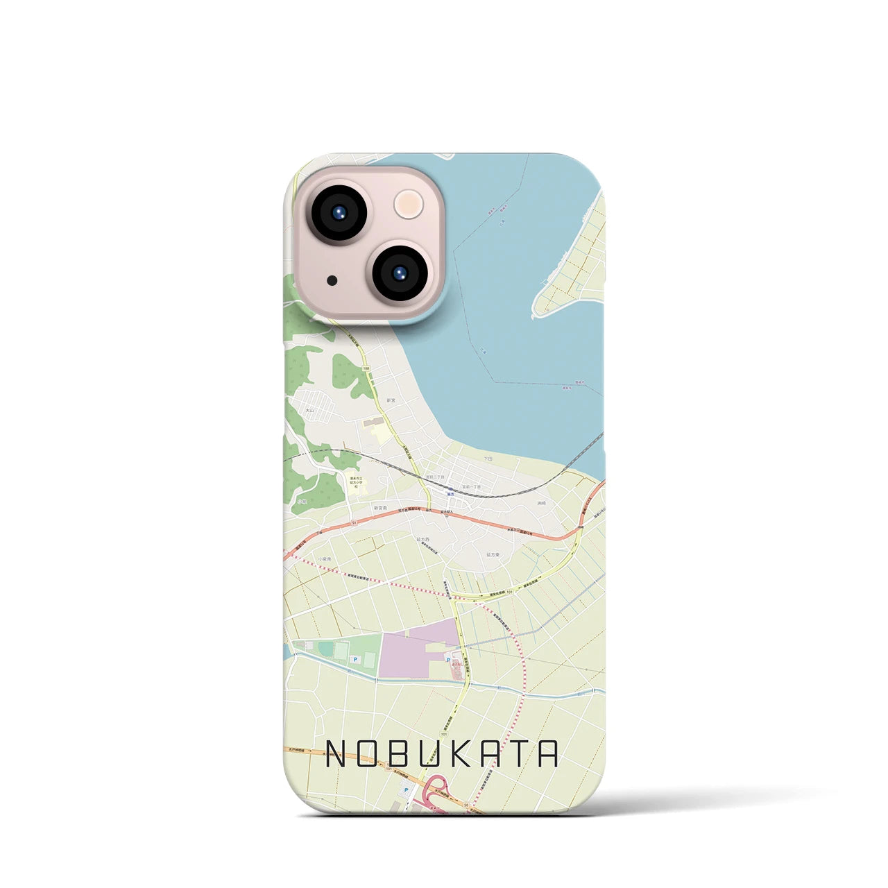 【延方(茨城県)】地図柄iPhoneケース(バックカバータイプ)