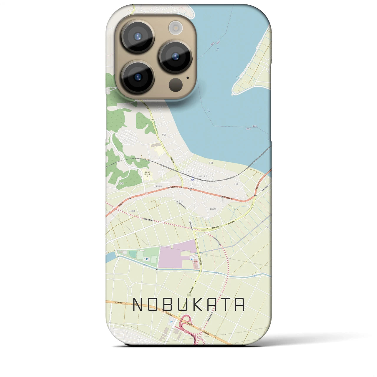 【延方(茨城県)】地図柄iPhoneケース(バックカバータイプ)