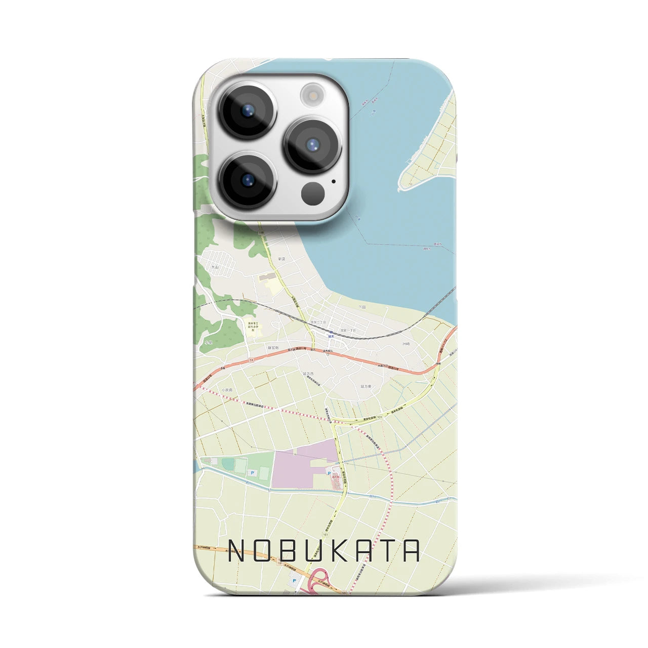 【延方(茨城県)】地図柄iPhoneケース(バックカバータイプ)