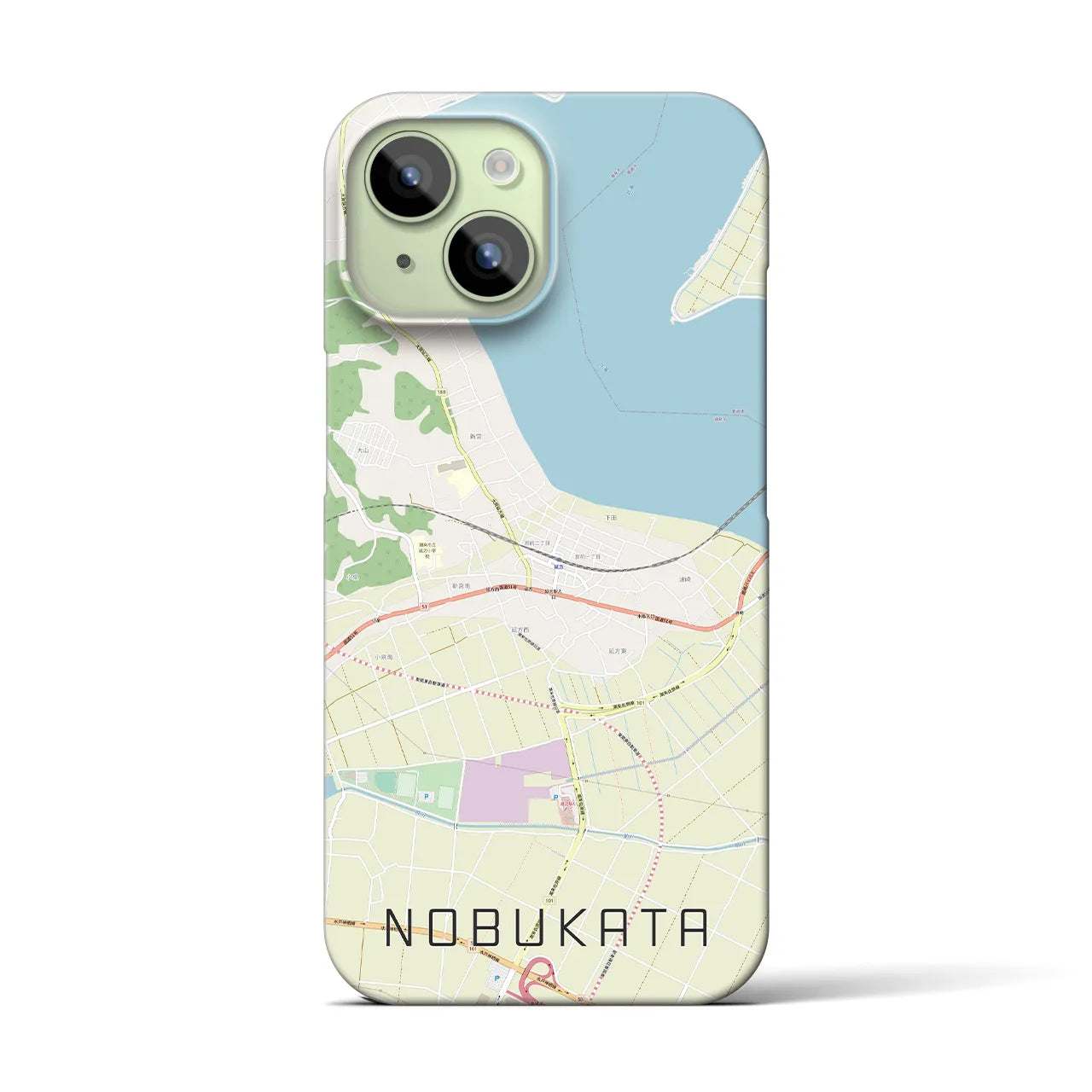 【延方(茨城県)】地図柄iPhoneケース(バックカバータイプ)
