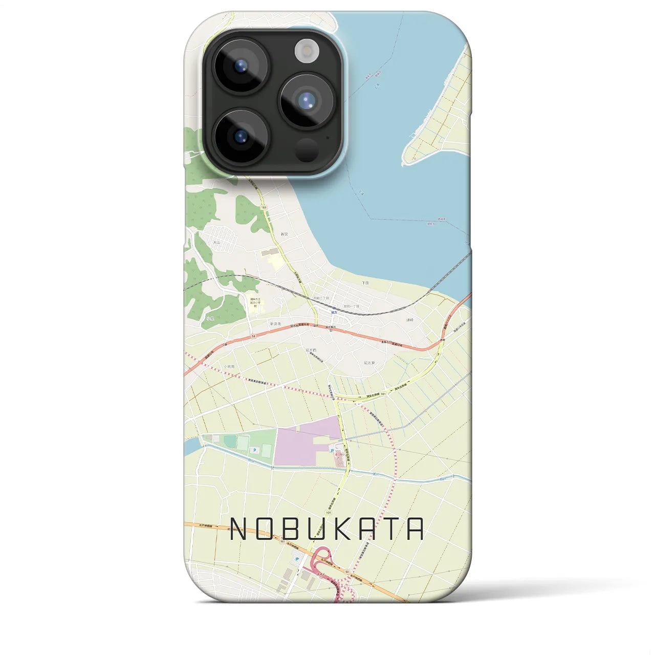 【延方(茨城県)】地図柄iPhoneケース(バックカバータイプ)
