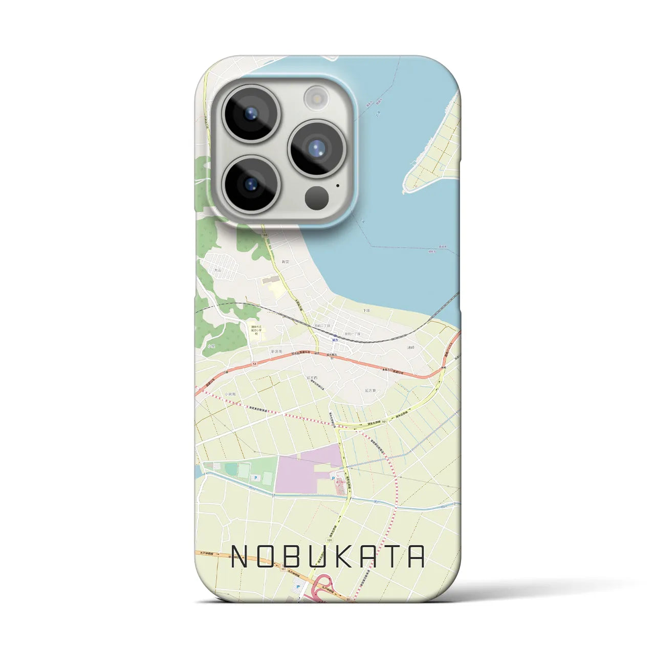 【延方(茨城県)】地図柄iPhoneケース(バックカバータイプ)