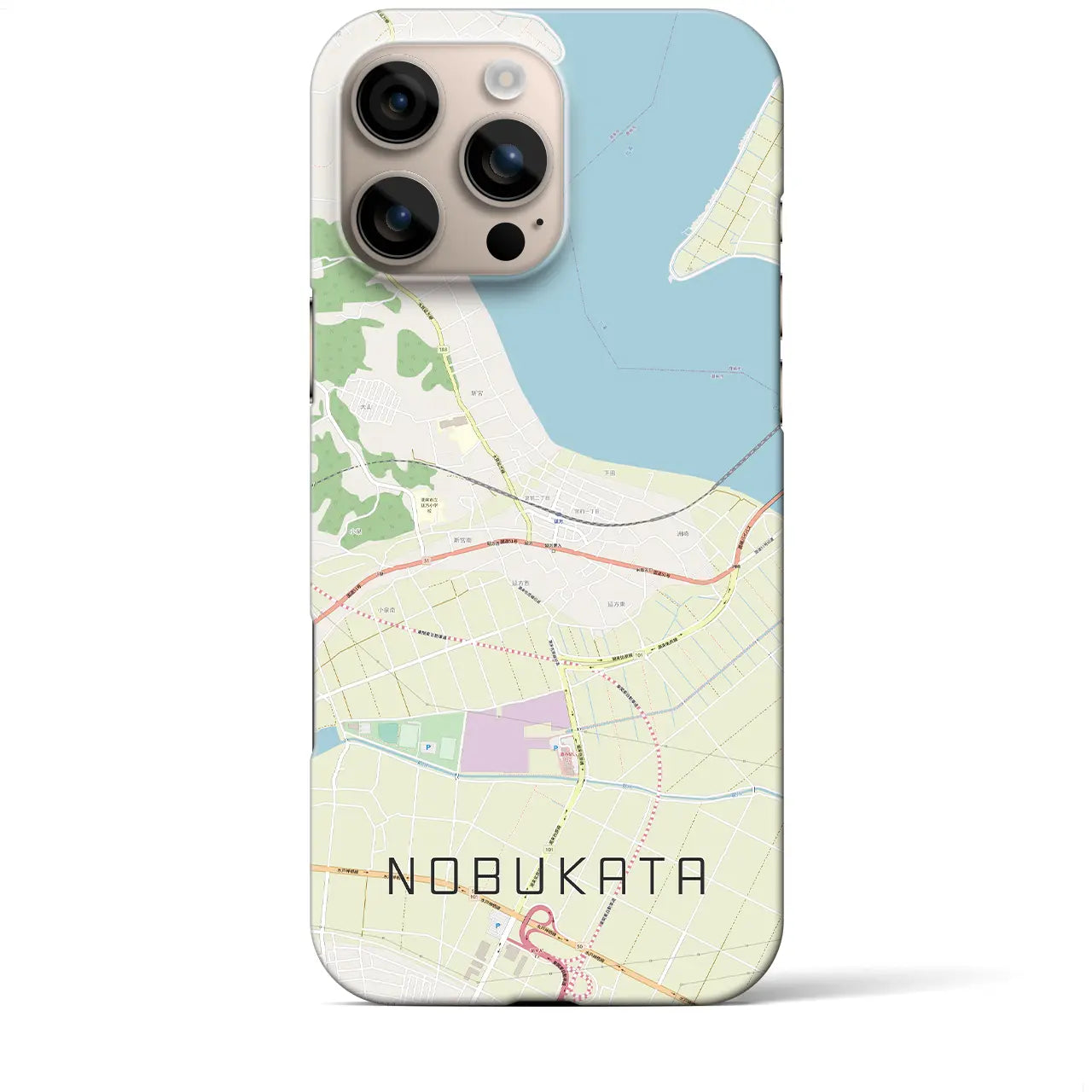 【延方(茨城県)】地図柄iPhoneケース(バックカバータイプ)