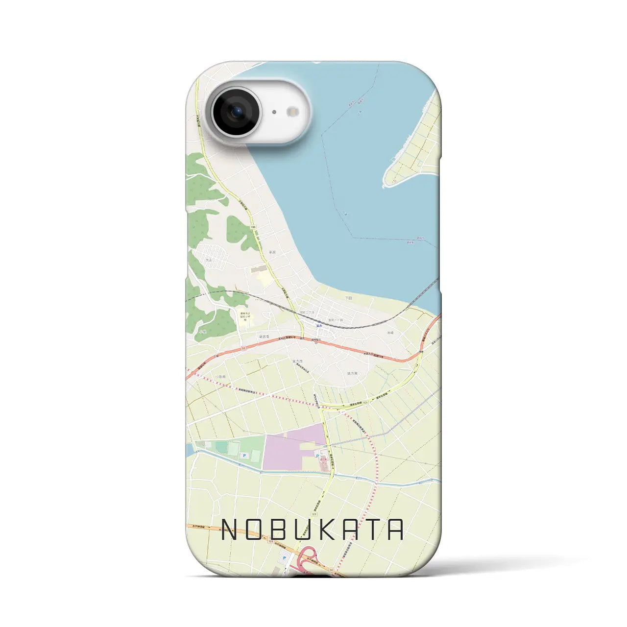 【延方(茨城県)】地図柄iPhoneケース(バックカバータイプ)