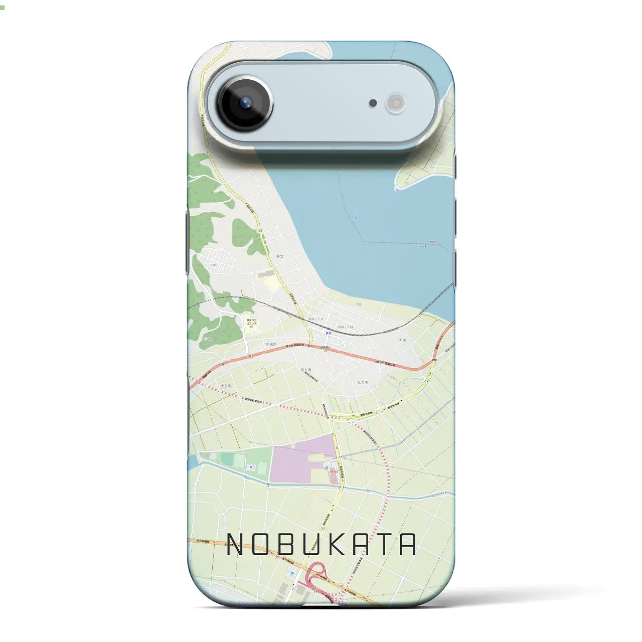 【延方(茨城県)】地図柄iPhoneケース(バックカバータイプ)