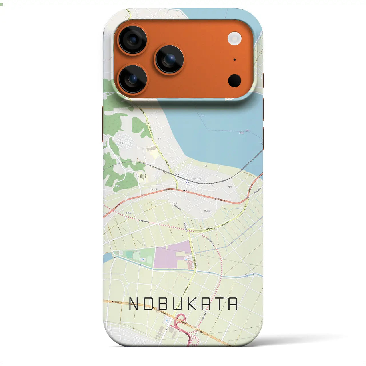 【延方(茨城県)】地図柄iPhoneケース(バックカバータイプ)