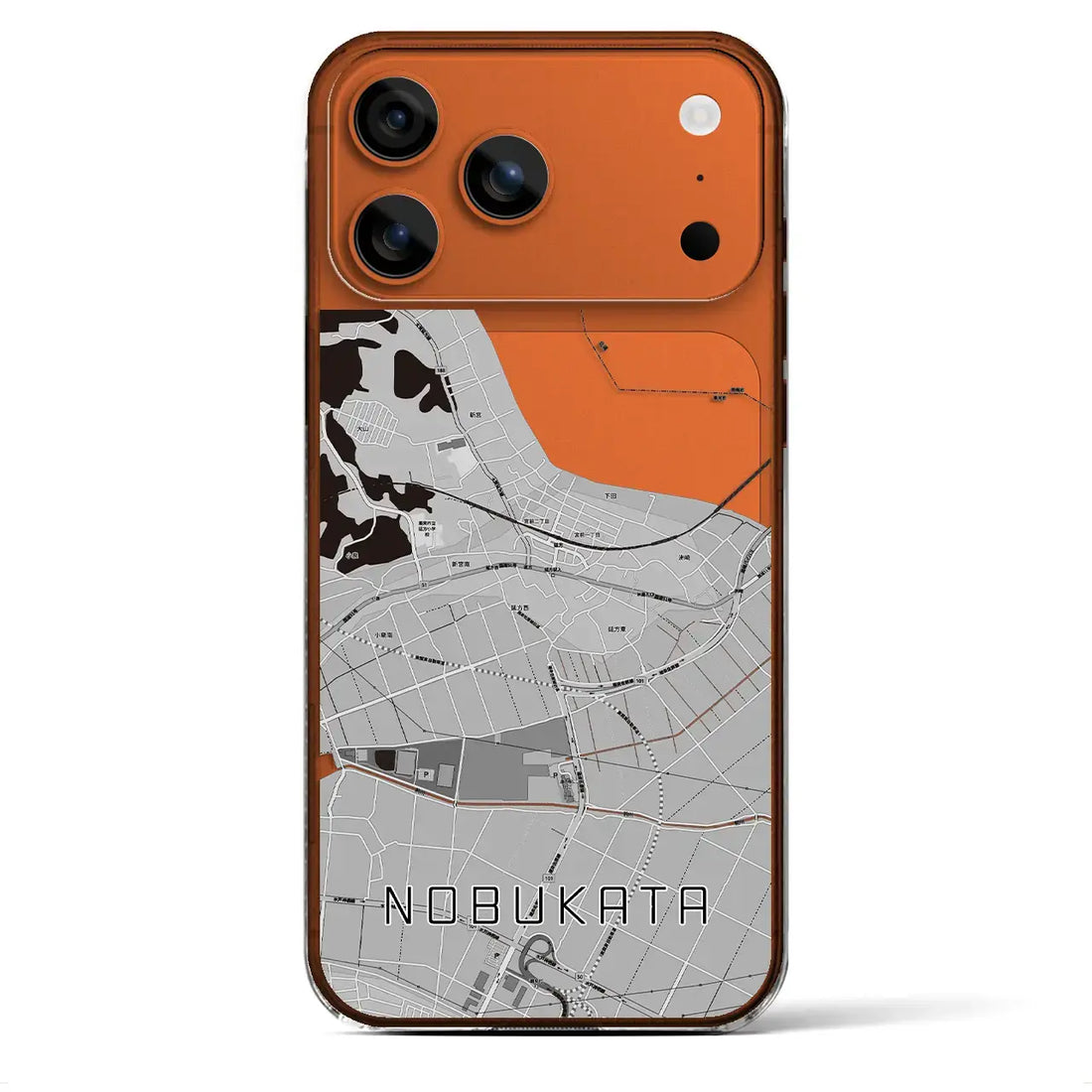 【延方(茨城県)】地図柄iPhoneケース(クリアタイプ)