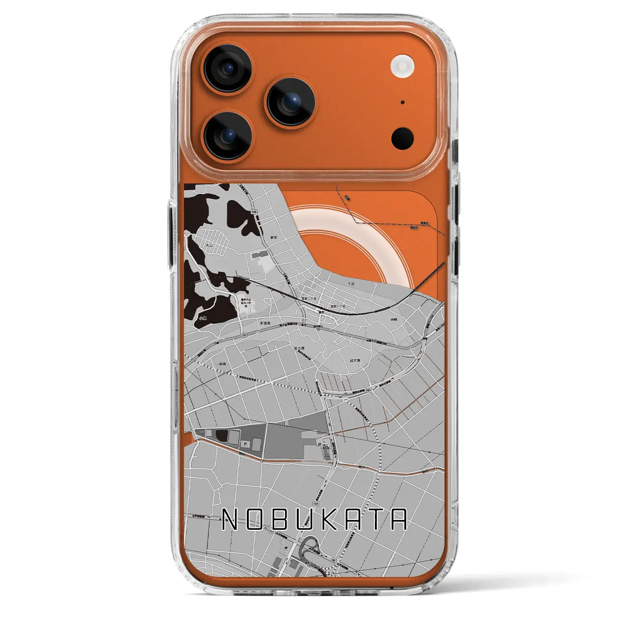 【延方(茨城県)】地図柄iPhoneケース(MagSafeタイプ)