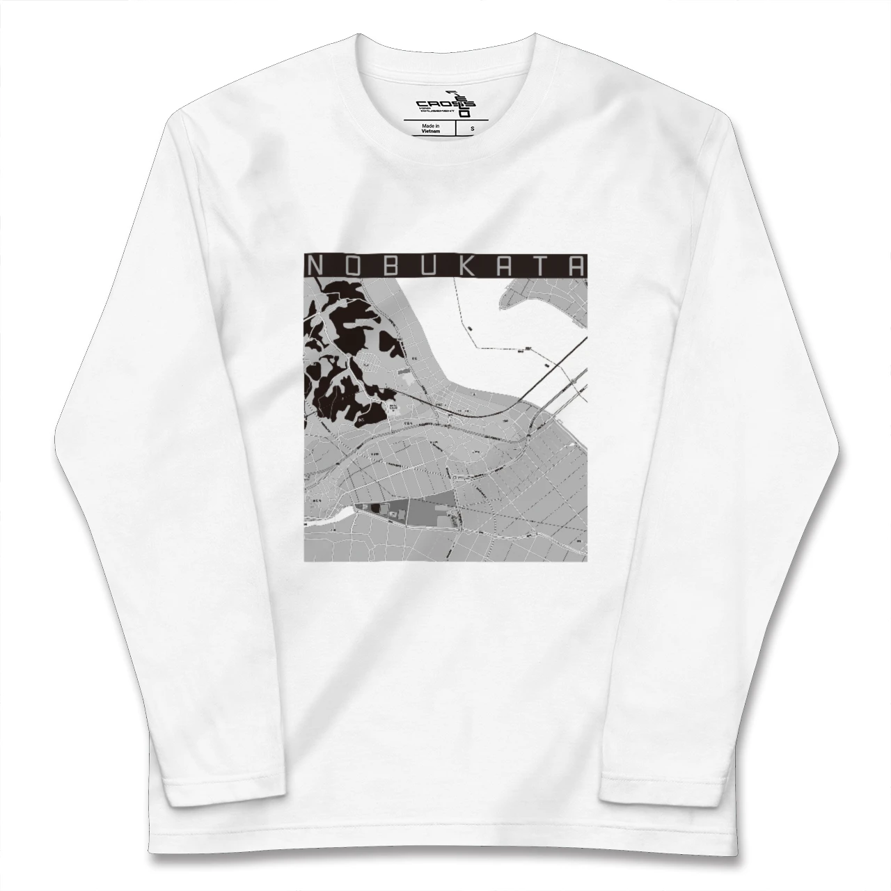 【延方(茨城県)】地図柄ロングスリーブTシャツ