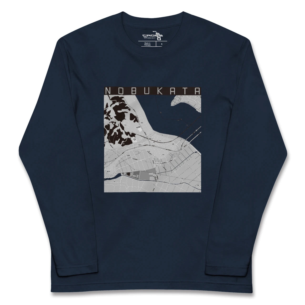 【延方(茨城県)】地図柄ロングスリーブTシャツ