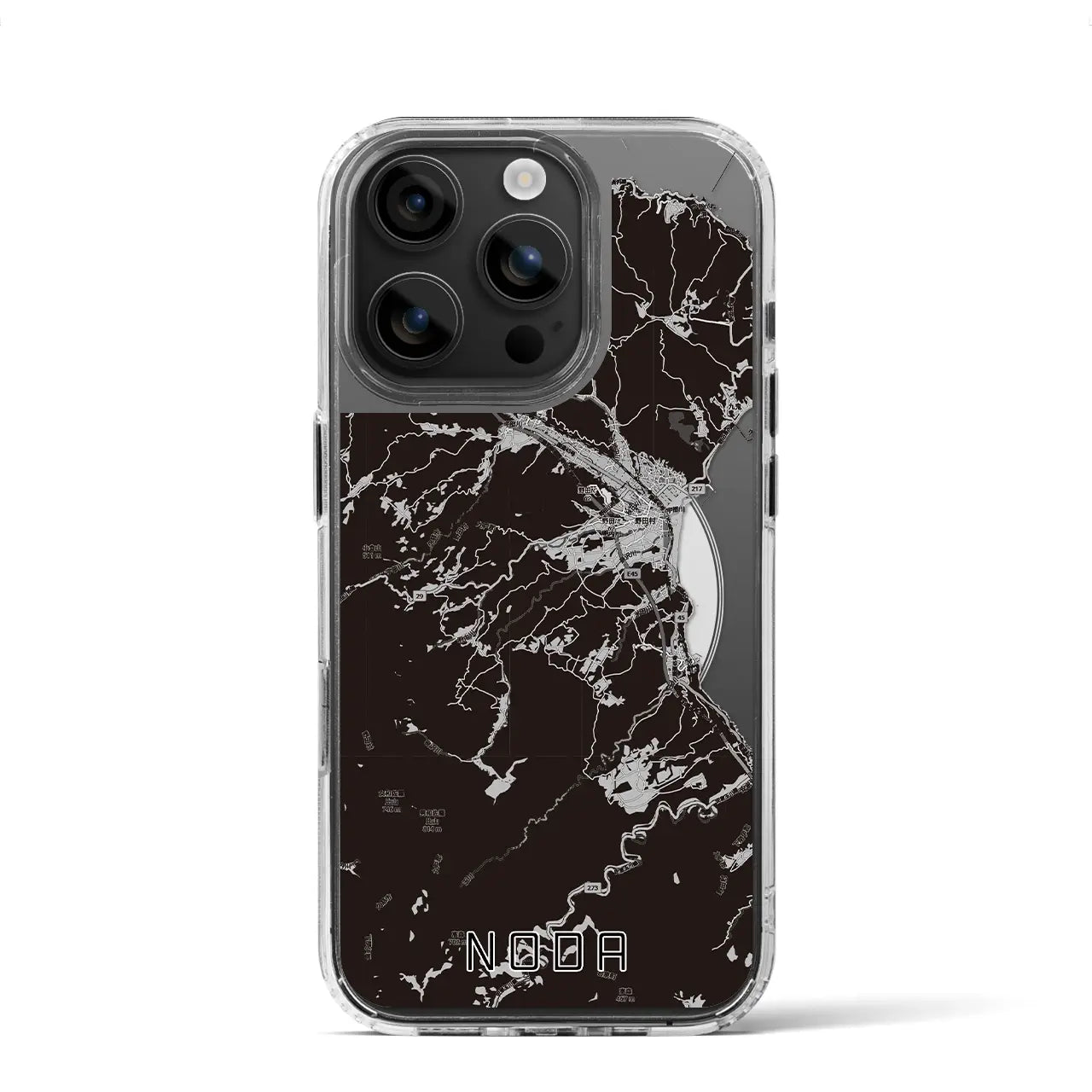 【野田(岩手県)】地図柄iPhoneケース(MagSafeタイプ)