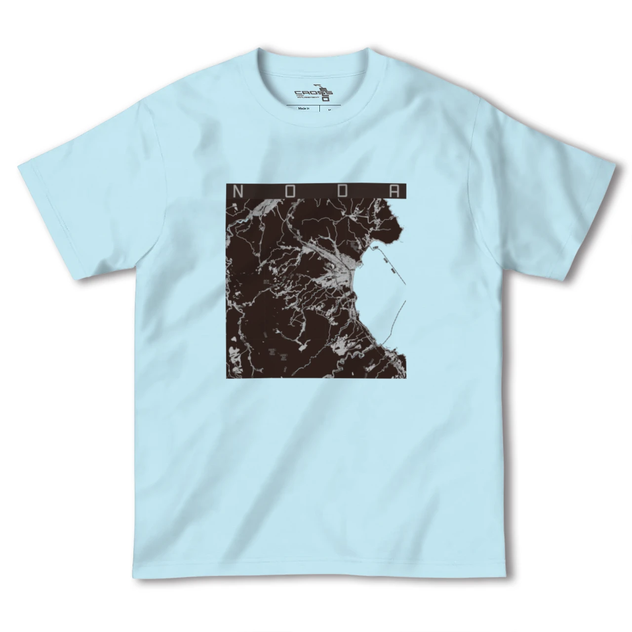 【野田(岩手県)】地図柄ヘビーウェイトTシャツ