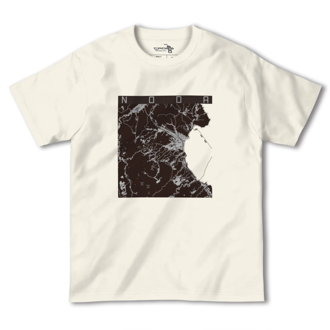 【野田(岩手県)】地図柄ヘビーウェイトTシャツ