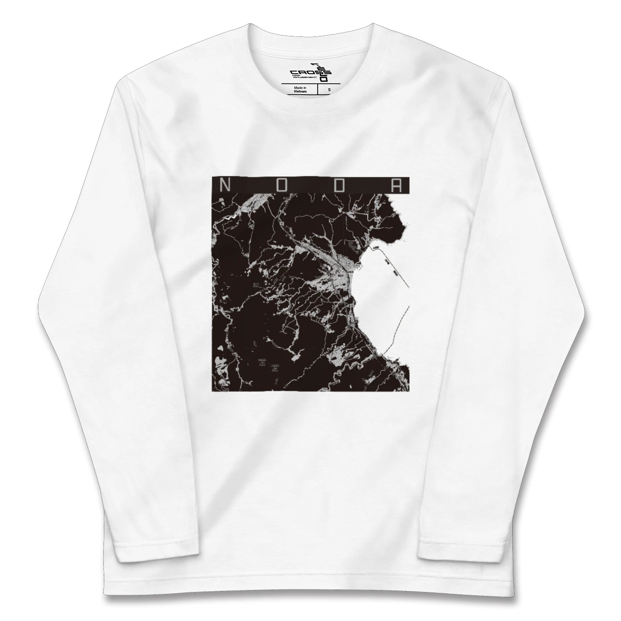 【野田(岩手県)】地図柄ロングスリーブTシャツ