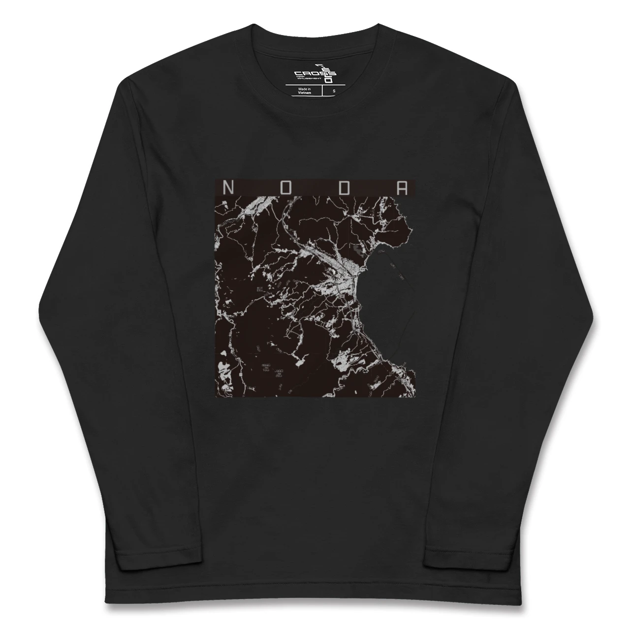 【野田(岩手県)】地図柄ロングスリーブTシャツ