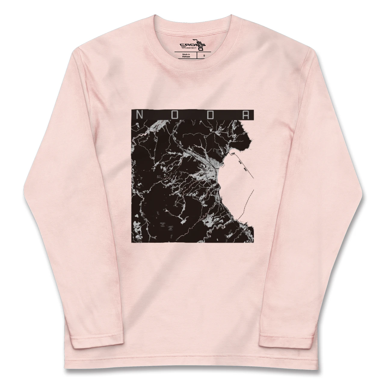 【野田(岩手県)】地図柄ロングスリーブTシャツ