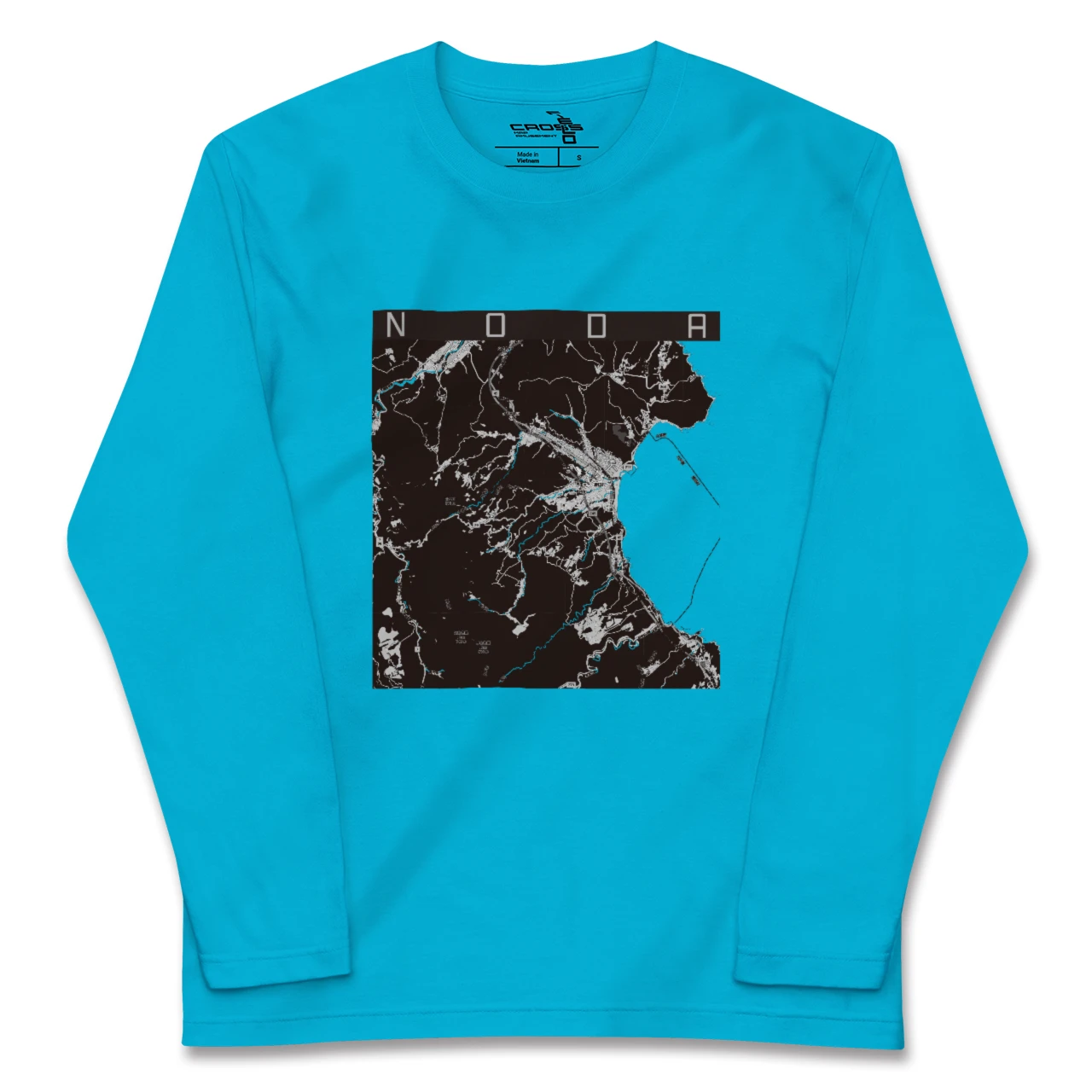 【野田(岩手県)】地図柄ロングスリーブTシャツ