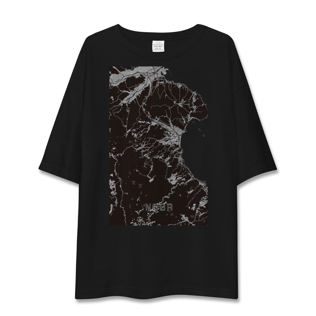 【野田(岩手県)】地図柄ビッグシルエットTシャツ