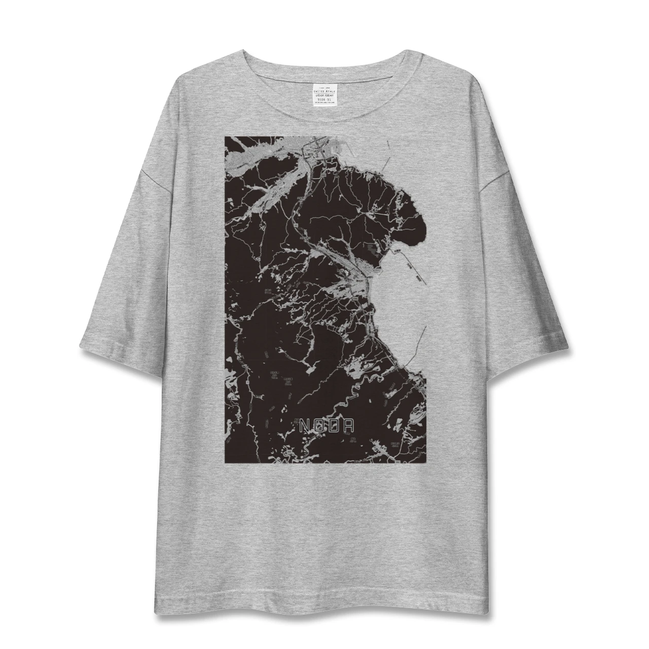 【野田(岩手県)】地図柄ビッグシルエットTシャツ