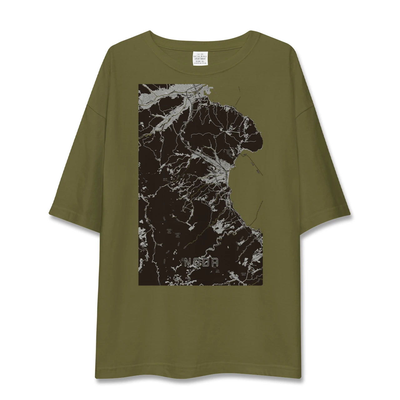 【野田(岩手県)】地図柄ビッグシルエットTシャツ