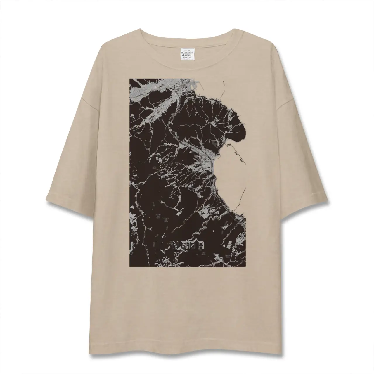 【野田(岩手県)】地図柄ビッグシルエットTシャツ